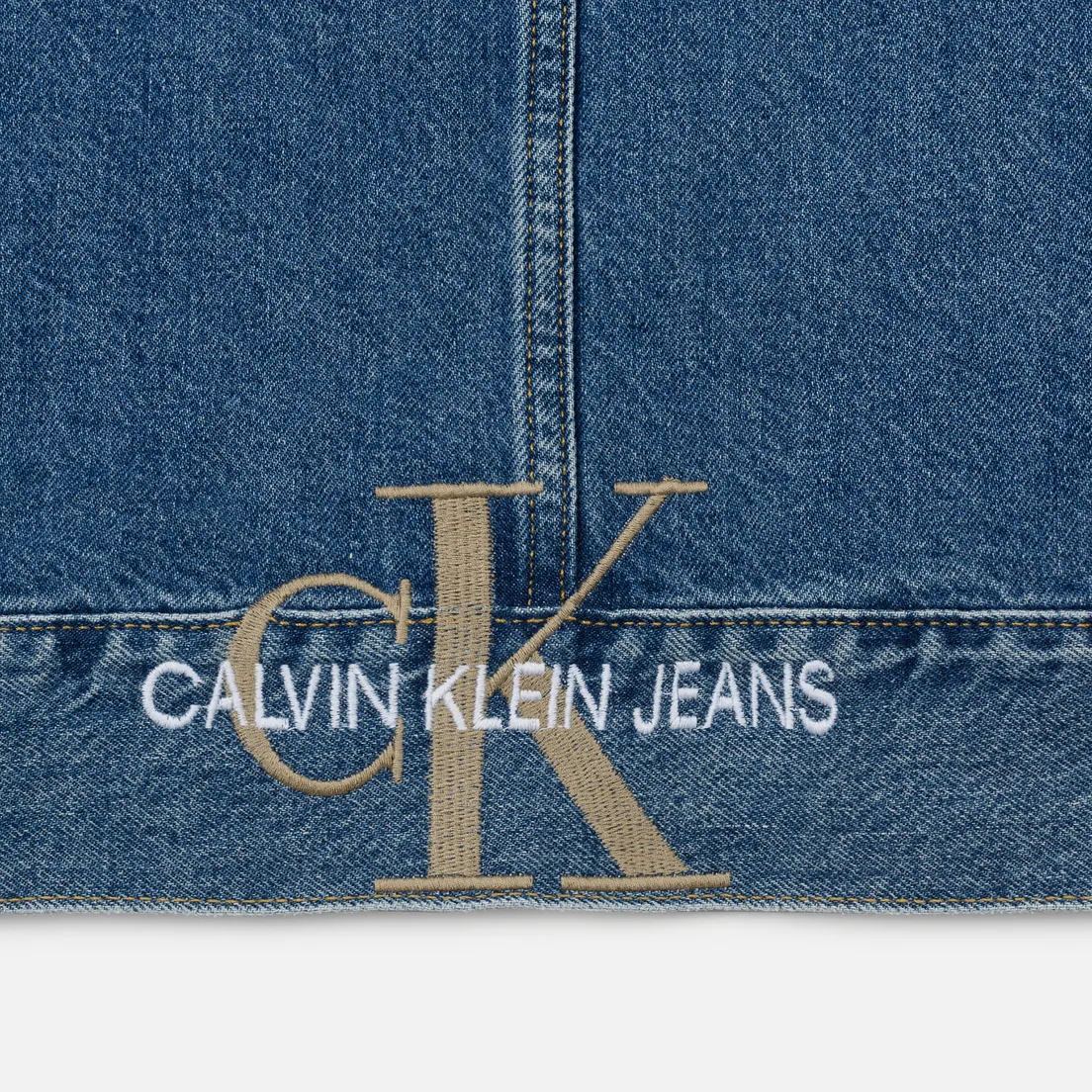 Calvin Klein Jeans Мужская джинсовая куртка Oversized Embroidered Monogram