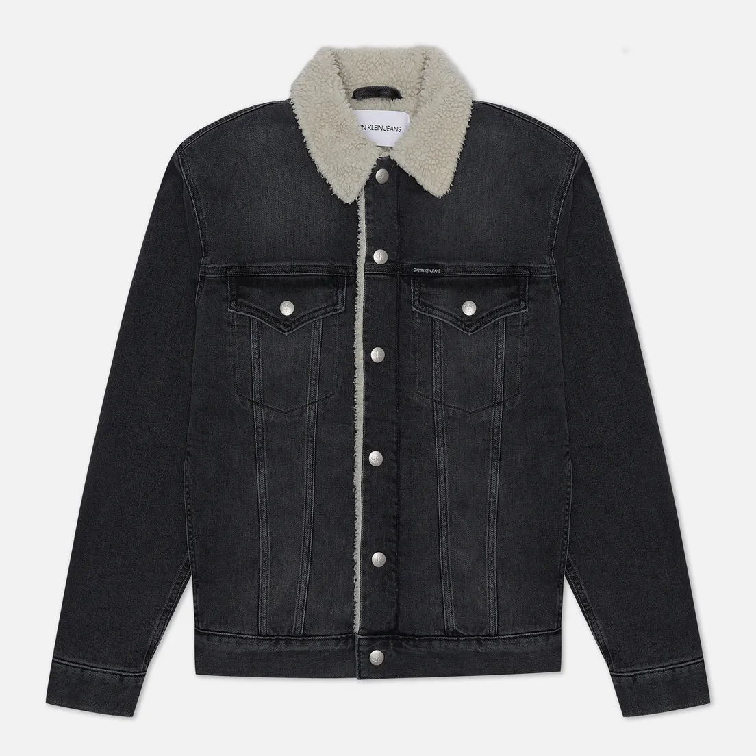Calvin Klein Jeans Мужская джинсовая куртка Sherpa Denim