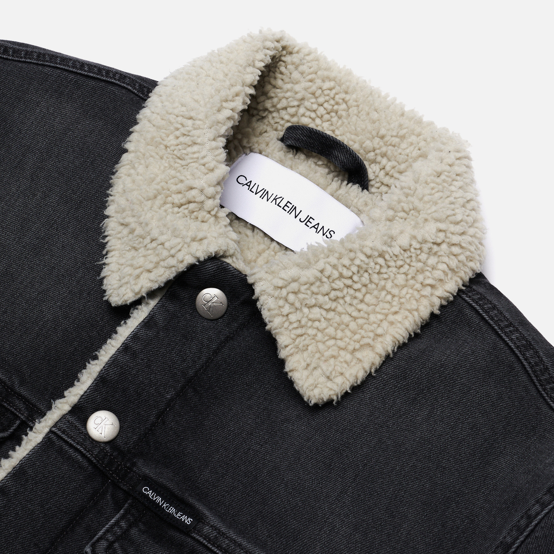 Calvin Klein Jeans Мужская джинсовая куртка Sherpa Denim