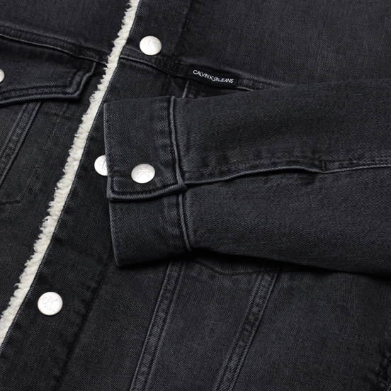 Мужская джинсовая куртка Calvin Klein Jeans Sherpa Denim Gray