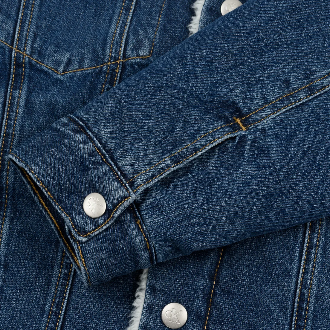 Calvin Klein Jeans Мужская джинсовая куртка Sherpa Regular Fit