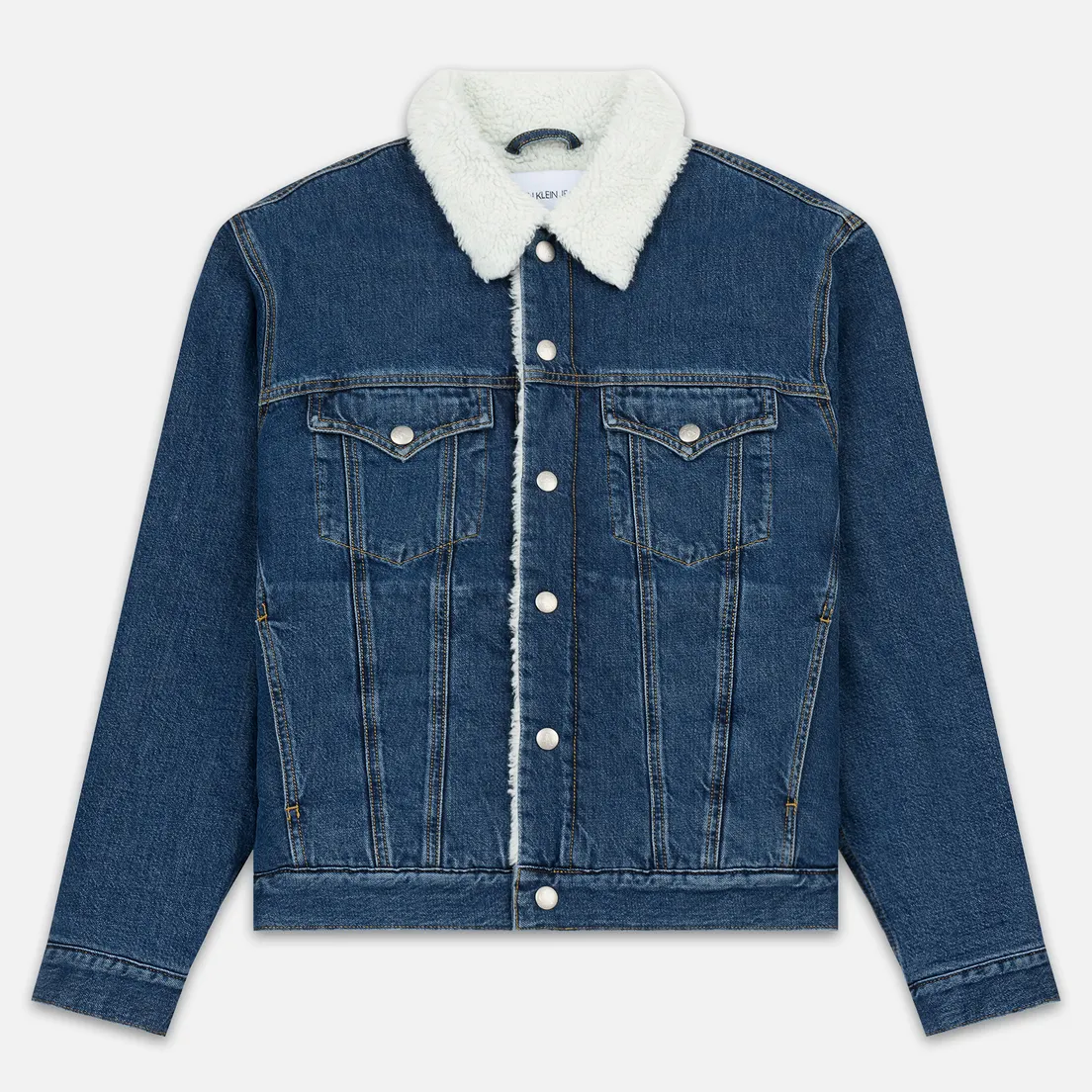 Calvin Klein Jeans Мужская джинсовая куртка Sherpa Regular Fit