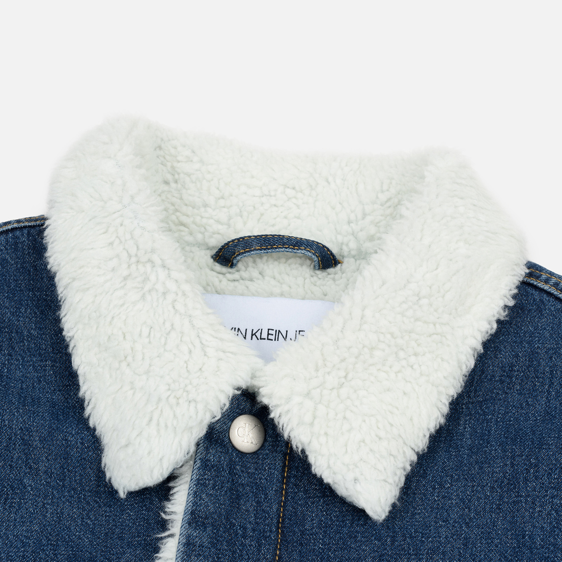 Calvin Klein Jeans Мужская джинсовая куртка Sherpa Regular Fit