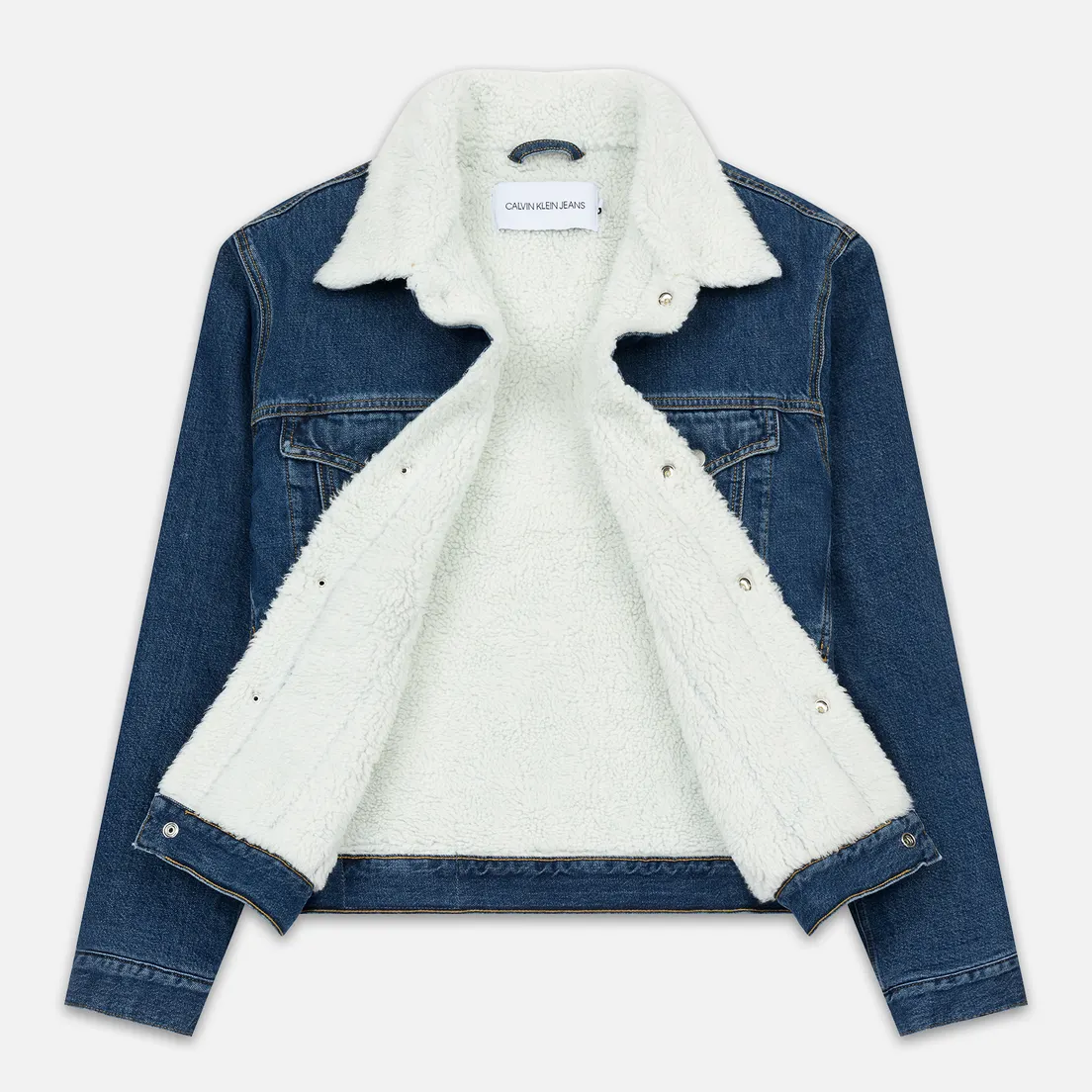 Calvin Klein Jeans Мужская джинсовая куртка Sherpa Regular Fit