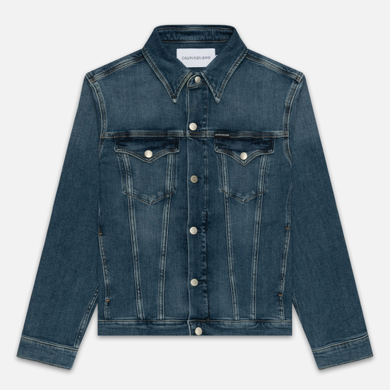 Мужская джинсовая куртка Calvin Klein Jeans Slim Fit Mid Blue