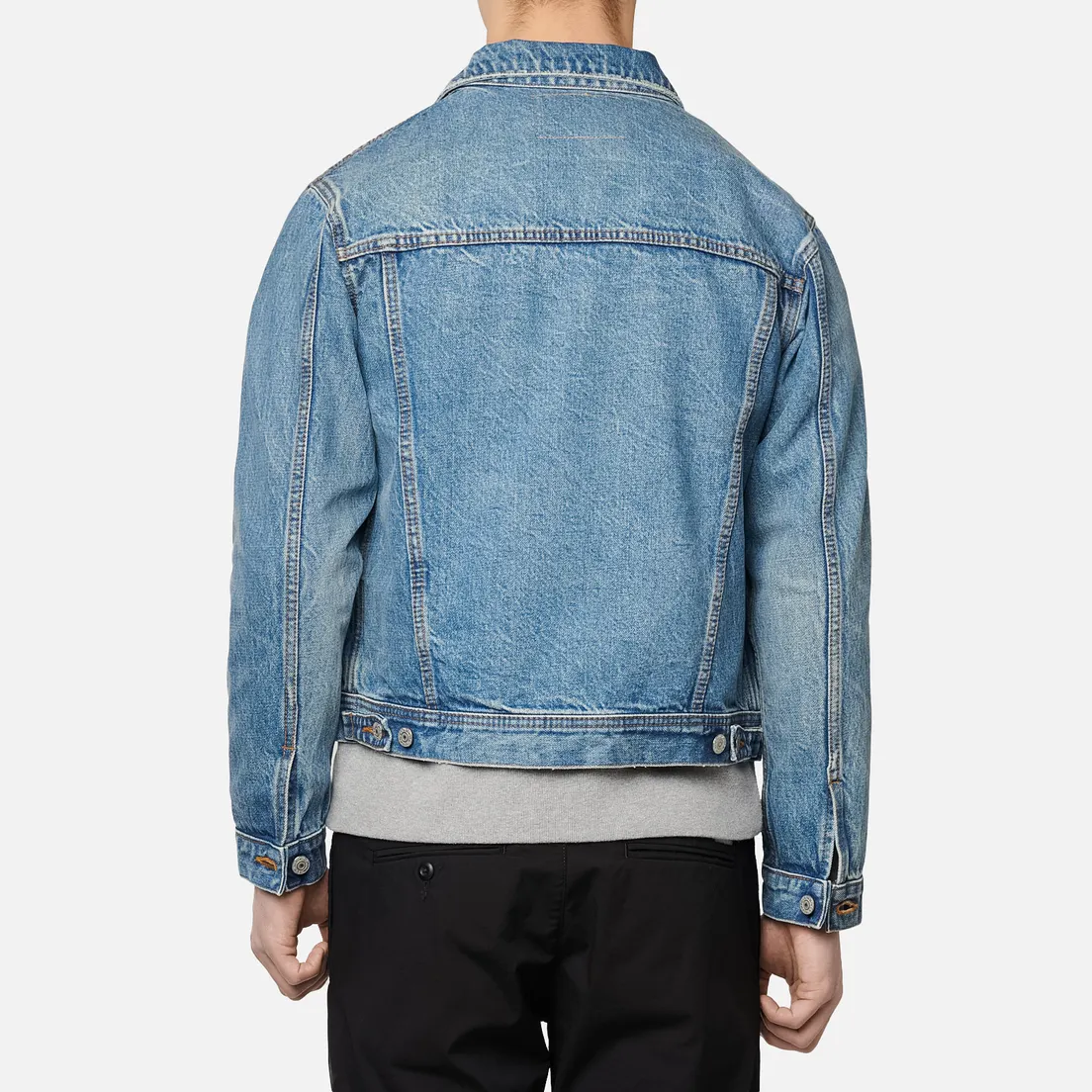 Edwin Мужская джинсовая куртка Denim Kaihara Rainbow Selvage 14 Oz