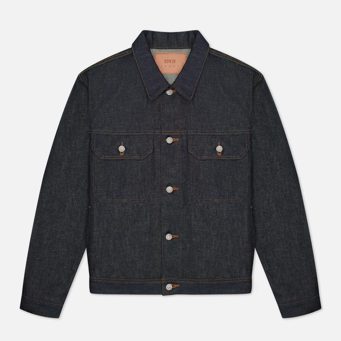 Edwin Мужская джинсовая куртка Denim Kaihara Rainbow Selvage 14 Oz