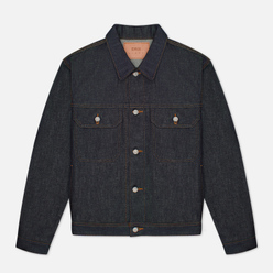 Мужская джинсовая куртка Edwin Denim Kaihara Rainbow Selvage 14 Oz Blue Raw State