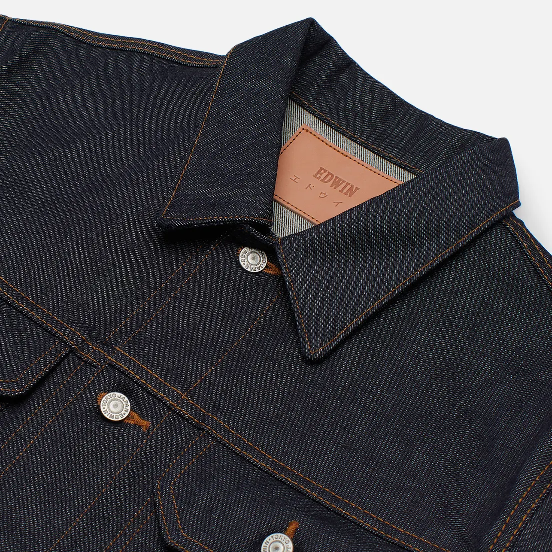 Edwin Мужская джинсовая куртка Denim Kaihara Rainbow Selvage 14 Oz