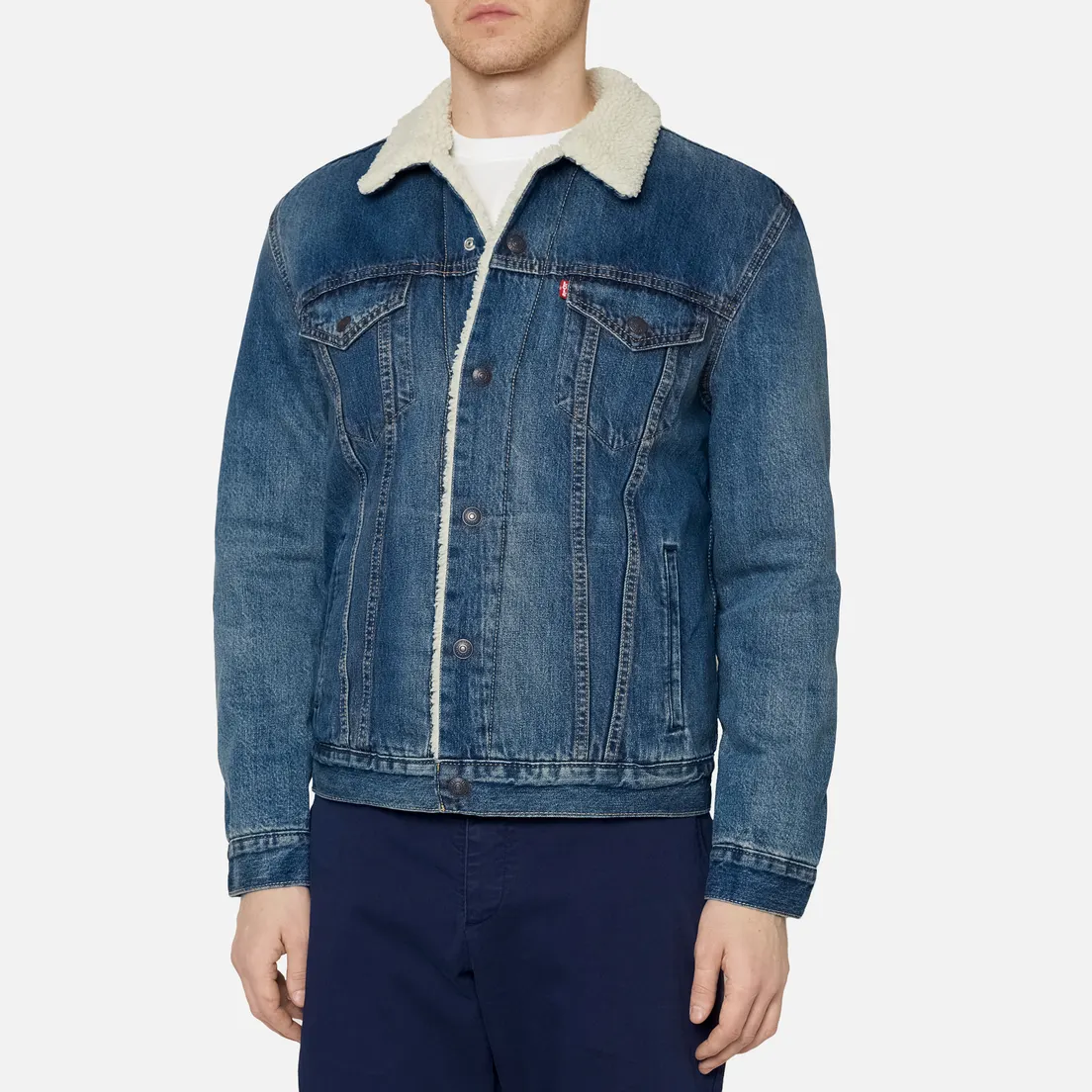 Levi's Мужская джинсовая куртка The Sherpa Trucker