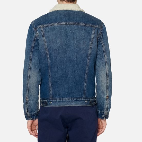 Мужская джинсовая куртка Levi's The Sherpa Trucker Medium Blue