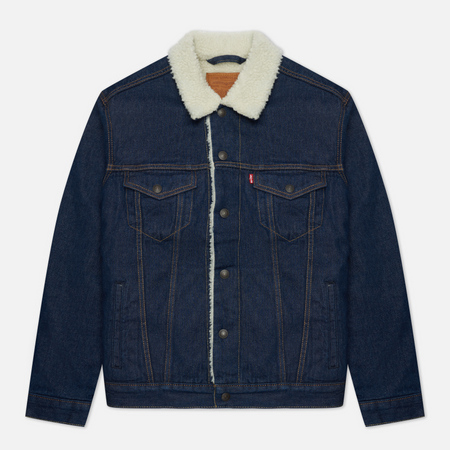 Мужская джинсовая куртка Levi's The Sherpa Trucker, цвет синий, размер XXL