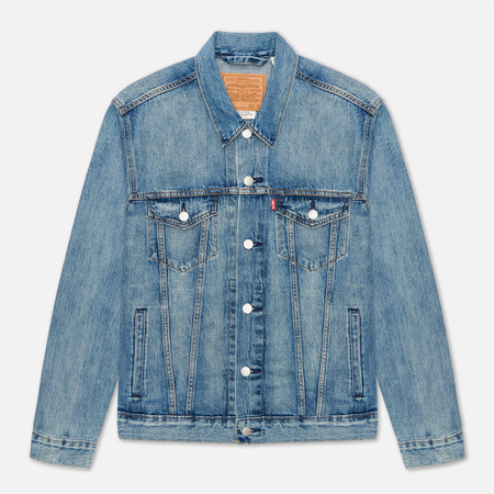 Мужская джинсовая куртка Levi's Trucker, цвет голубой, размер XL