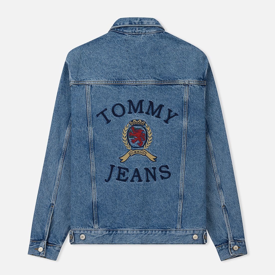 Tommy Jeans Мужская джинсовая куртка Crest Flag Trucker