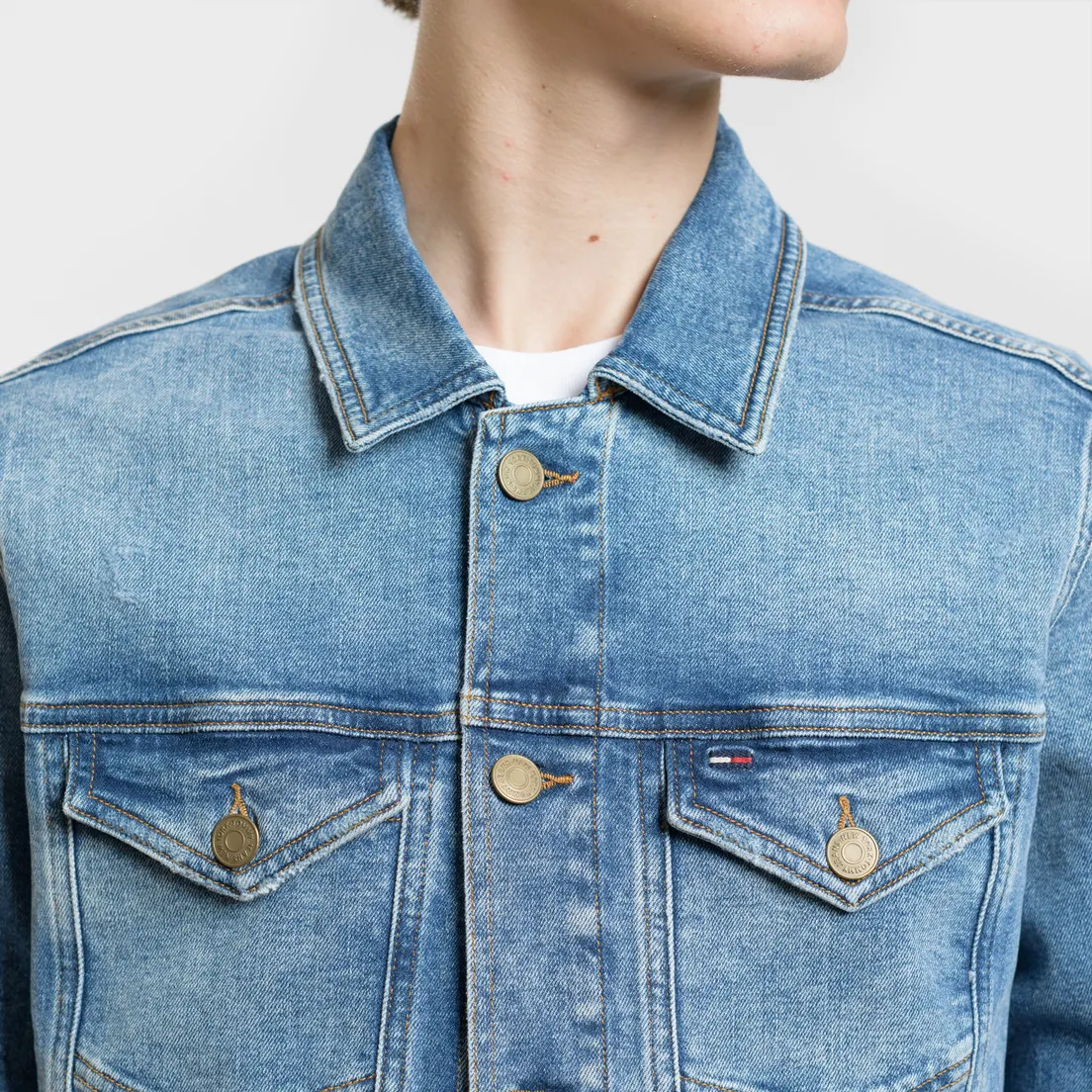 Tommy Jeans Мужская джинсовая куртка Regular Trucker Dallas