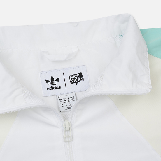 Мужская олимпийка adidas Consortium x Nice Kicks Tironti TT LTD White/Energy Aqua/Energy Ink
