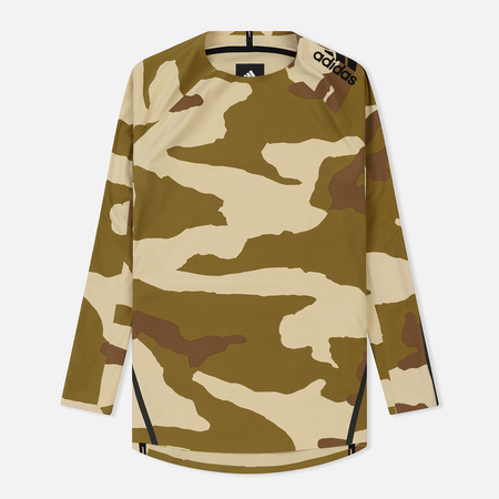 Мужская футболка adidas Originals x Undefeated Alphaskin 360 1/1 Dune/Tactile Khaki/Base Khaki