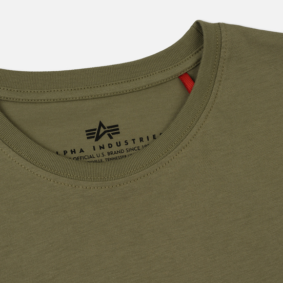 Мужская футболка Alpha Industries Basic Olive