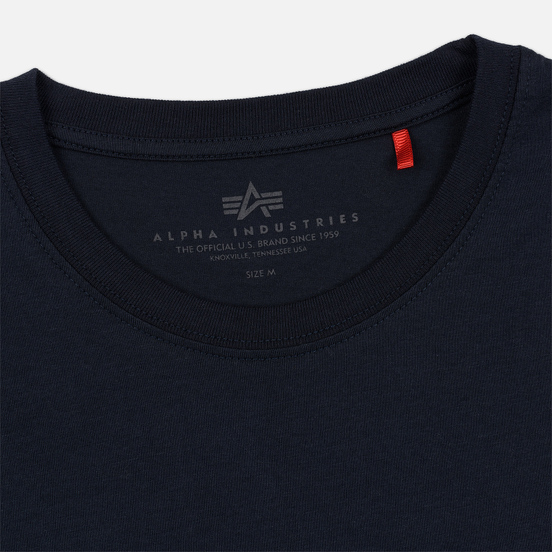 Мужская футболка Alpha Industries Basic Replica Blue