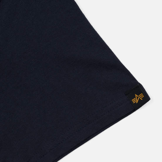 Мужская футболка Alpha Industries Basic Replica Blue