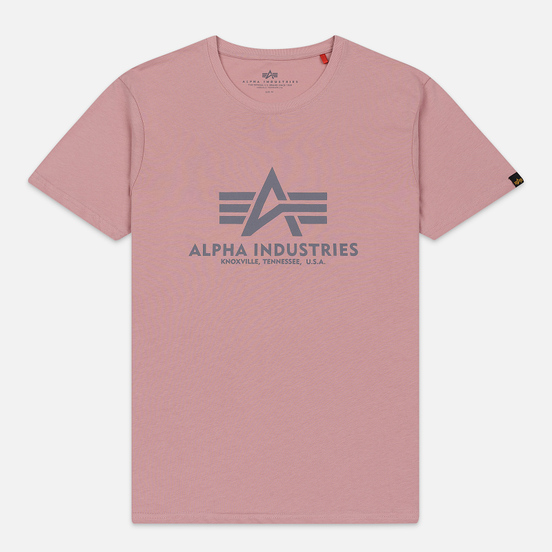 Мужская футболка Alpha Industries Basic Silver Pink