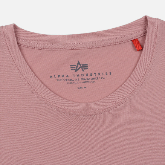 Мужская футболка Alpha Industries Basic Silver Pink