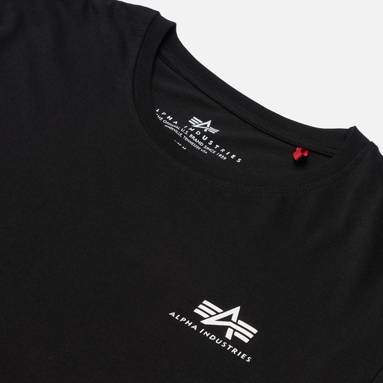 Мужская футболка Alpha Industries Basic Small Logo Black
