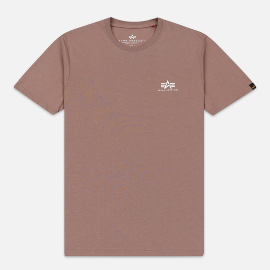 Мужская футболка Alpha Industries Basic Small Logo Mauve