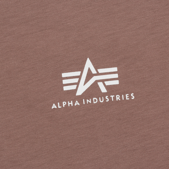 Мужская футболка Alpha Industries Basic Small Logo Mauve
