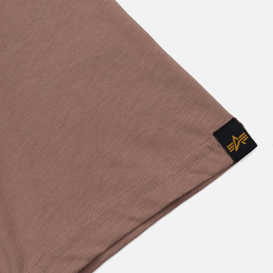 Мужская футболка Alpha Industries Basic Small Logo Mauve