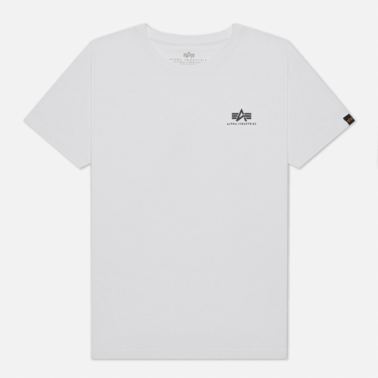 Мужская футболка Alpha Industries Basic Small Logo White