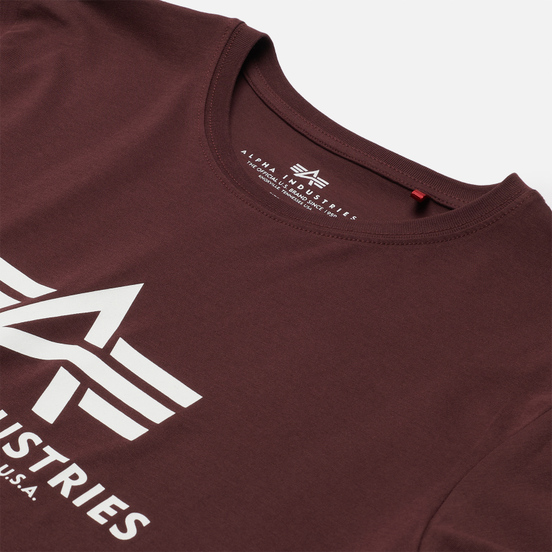 Мужская футболка Alpha Industries Basic Wine Red