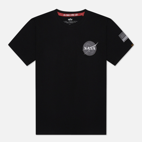 Мужская футболка Alpha Industries Nasa Space Shuttle Black