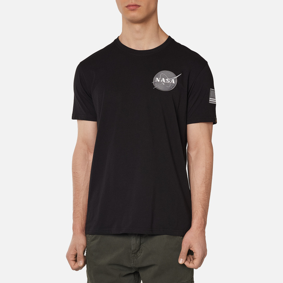 Мужская футболка Alpha Industries NASA Space Shuttle Black