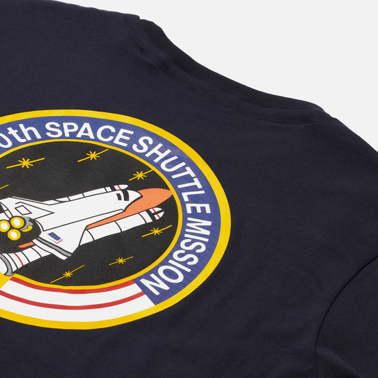 Мужская футболка Alpha Industries Nasa Space Shuttle Replica Blue