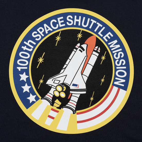 Мужская футболка Alpha Industries Nasa Space Shuttle Replica Blue