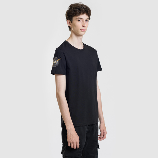 Мужская футболка Alpha Industries Nasa T Black