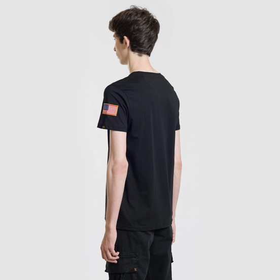 Мужская футболка Alpha Industries Nasa T Black