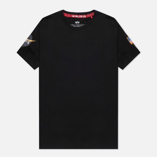 Мужская футболка Alpha Industries Nasa T Black