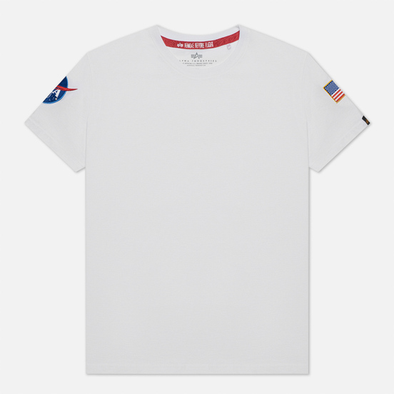 Мужская футболка Alpha Industries Nasa T White