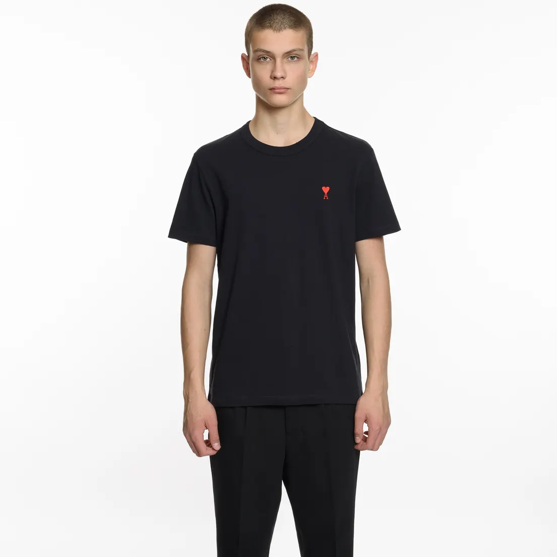 AMI Мужская футболка AMI De Coeur Crew Neck