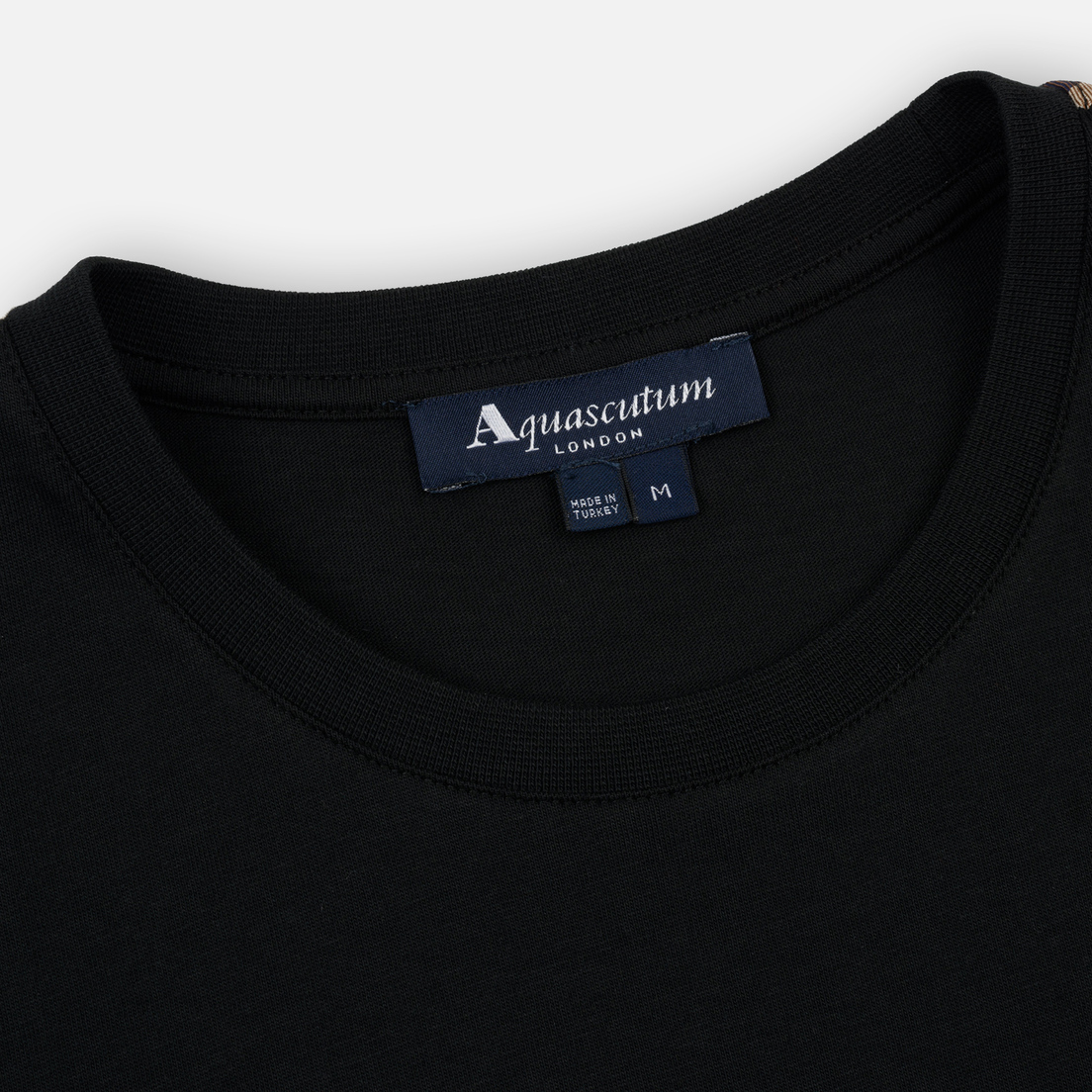 Aquascutum Мужская футболка Southport Club Check Shoulder SS