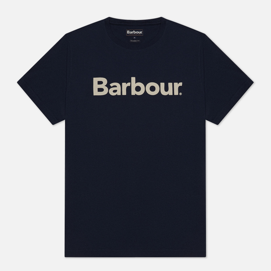 Мужская футболка Barbour Big Printed Logo New Navy