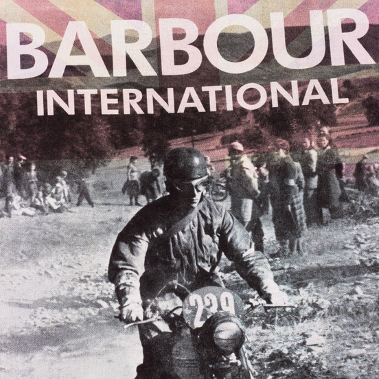 Мужская футболка Barbour International Archive Biker Merlot