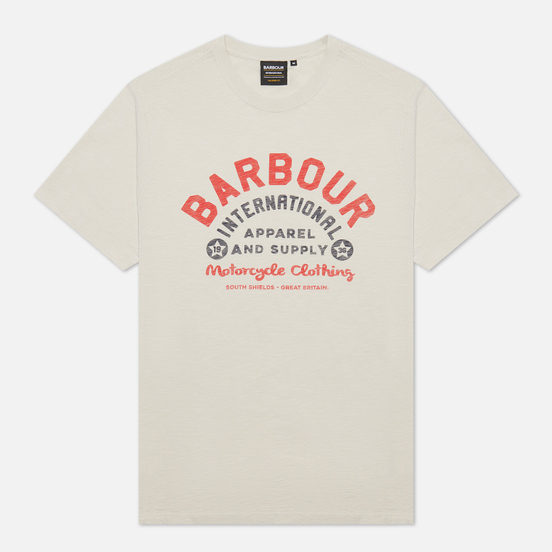 Мужская футболка Barbour International Device Cloud White