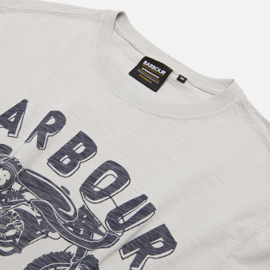Мужская футболка Barbour International Device Light Grey