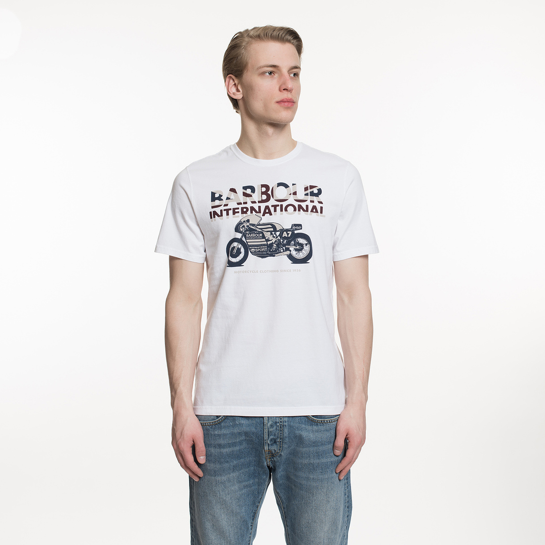 Barbour Мужская футболка International Union Racer