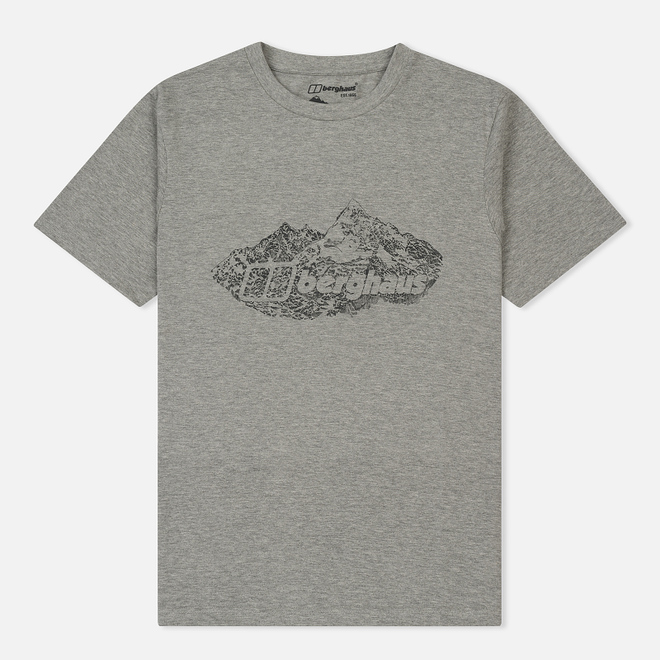 Мужская футболка Berghaus Branded Mountain Grey/Grey