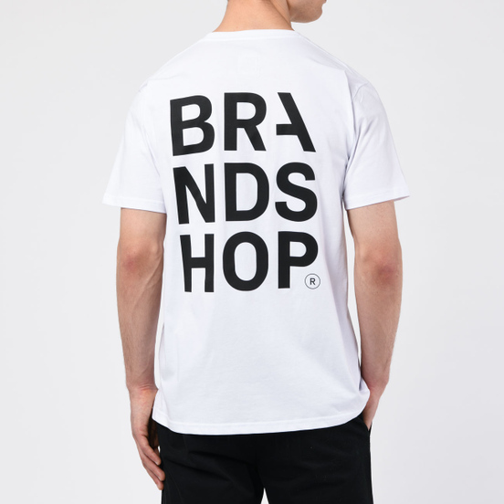 Мужская футболка BRANDSHOP Chest And Back Logo White