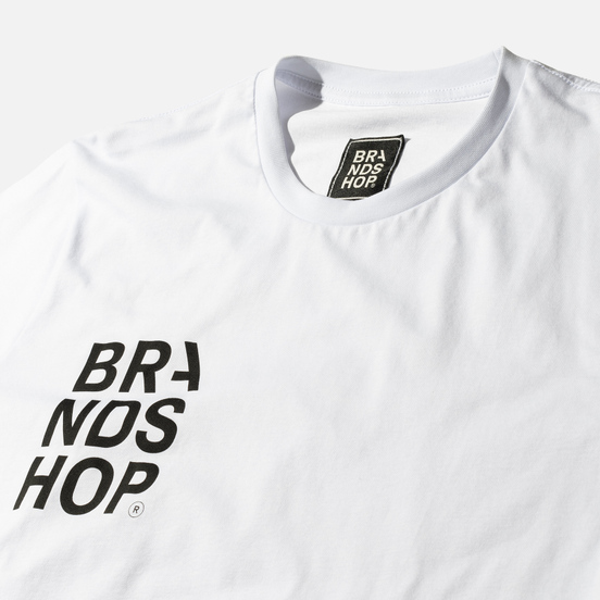 Мужская футболка BRANDSHOP Chest And Side Logo White